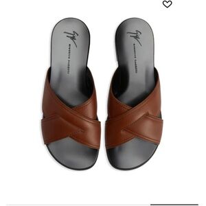 Giuseppe Zanotti Flavio crossed-leather sandals Size 10